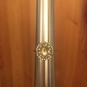 Topaz Crystal Halo Ring